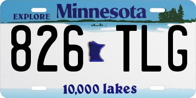 MN license plate 826TLG