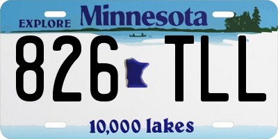 MN license plate 826TLL