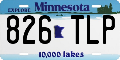 MN license plate 826TLP