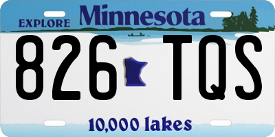 MN license plate 826TQS