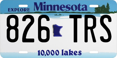 MN license plate 826TRS
