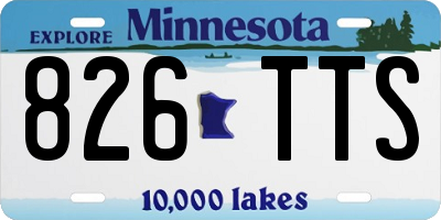 MN license plate 826TTS