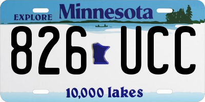 MN license plate 826UCC