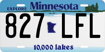 MN license plate 827LFL