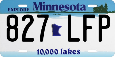 MN license plate 827LFP
