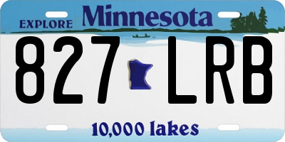 MN license plate 827LRB