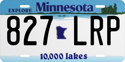 MN license plate 827LRP