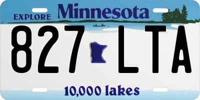 MN license plate 827LTA
