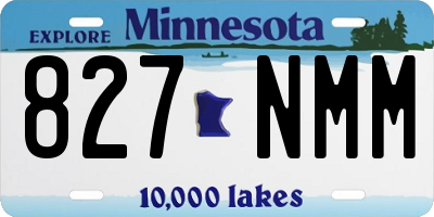 MN license plate 827NMM