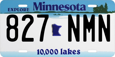 MN license plate 827NMN