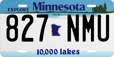 MN license plate 827NMU