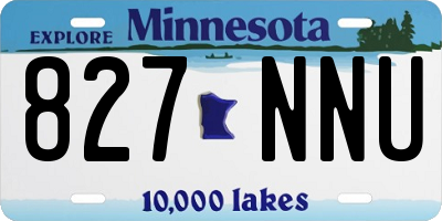 MN license plate 827NNU