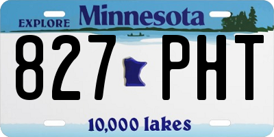 MN license plate 827PHT
