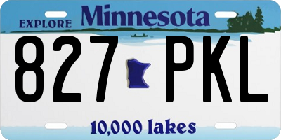 MN license plate 827PKL