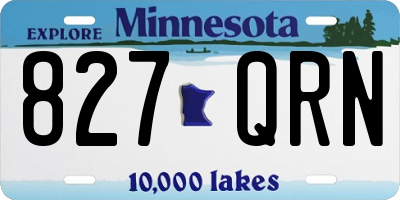 MN license plate 827QRN