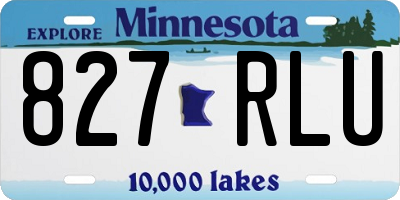 MN license plate 827RLU