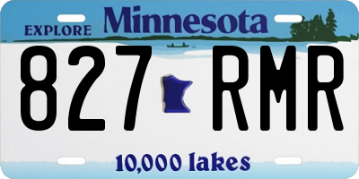 MN license plate 827RMR