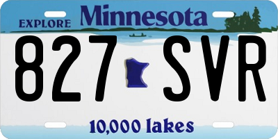 MN license plate 827SVR