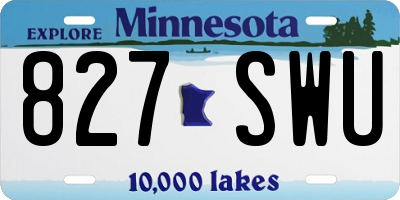 MN license plate 827SWU