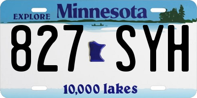 MN license plate 827SYH