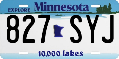 MN license plate 827SYJ