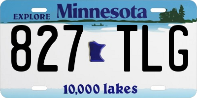MN license plate 827TLG
