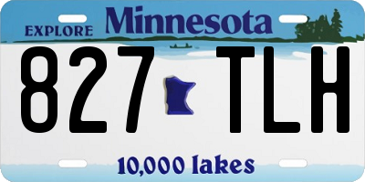 MN license plate 827TLH