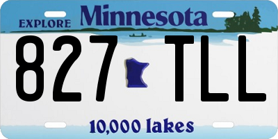 MN license plate 827TLL