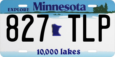 MN license plate 827TLP