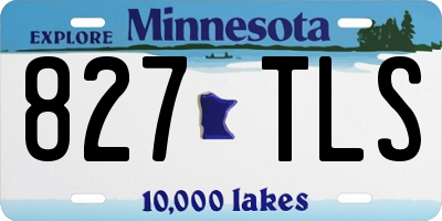 MN license plate 827TLS