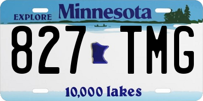 MN license plate 827TMG