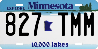 MN license plate 827TMM