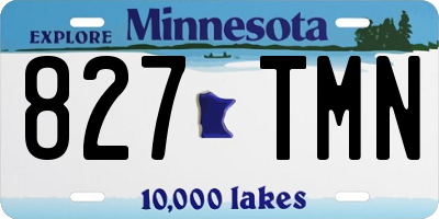 MN license plate 827TMN