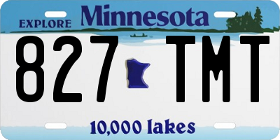 MN license plate 827TMT