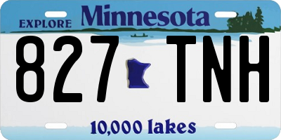 MN license plate 827TNH