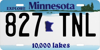 MN license plate 827TNL