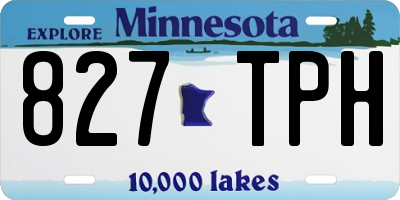 MN license plate 827TPH