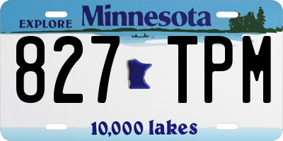 MN license plate 827TPM
