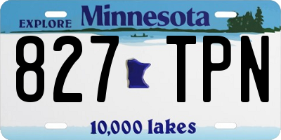 MN license plate 827TPN