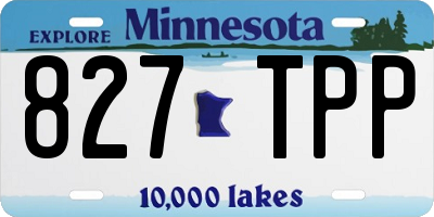 MN license plate 827TPP