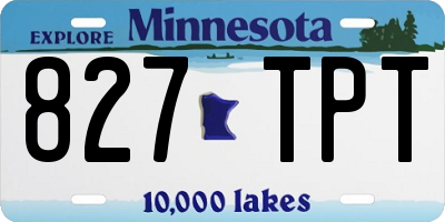 MN license plate 827TPT