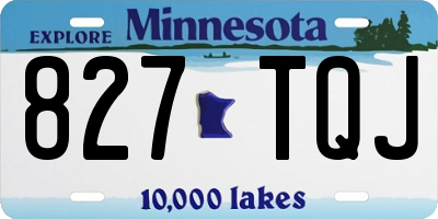 MN license plate 827TQJ