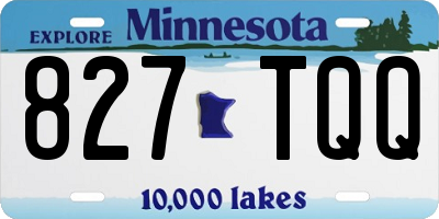 MN license plate 827TQQ