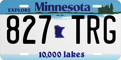 MN license plate 827TRG