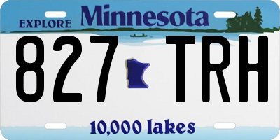 MN license plate 827TRH