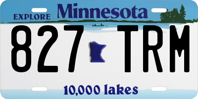 MN license plate 827TRM