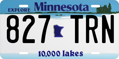 MN license plate 827TRN