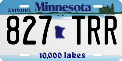 MN license plate 827TRR