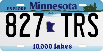 MN license plate 827TRS