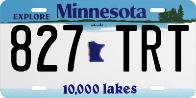 MN license plate 827TRT